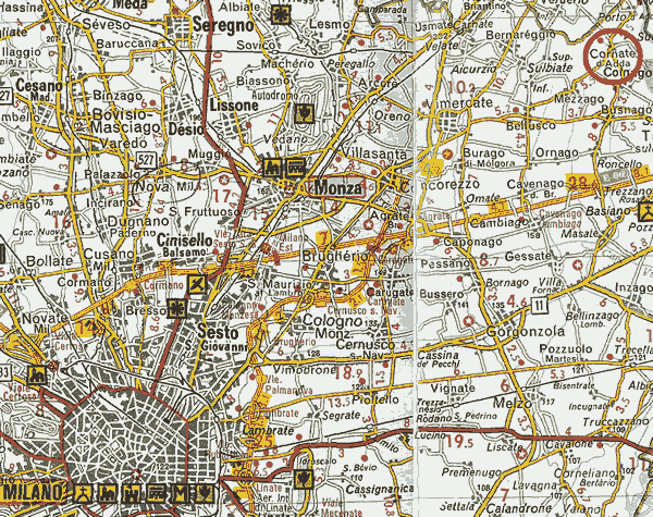 Mappa da Milano